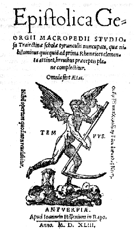 Titelseite vom 'Epistolica' 